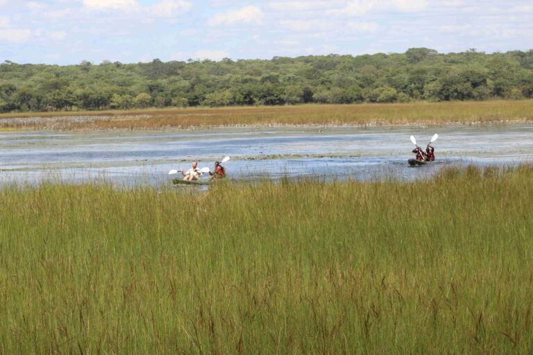 Canoeing at Kasanka
