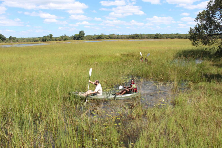 Canoeing at Kasanka